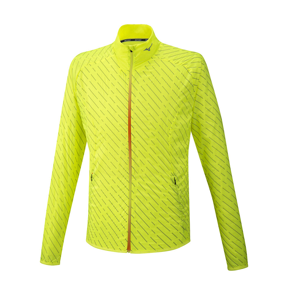 Chaqueta Mizuno Reflect Wind Hombre Amarillo Comprar CLXJ-17605